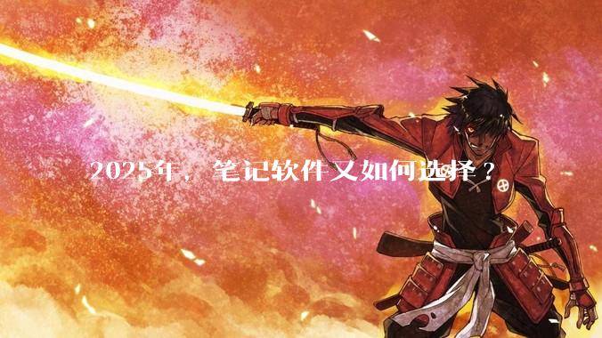 2025年，笔记软件又如何选择?