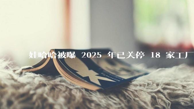 娃哈哈被曝 2025 年已关停 18 家工厂，此前曾回应纯净水由今麦郎代工，娃哈哈到底在布局什么？
